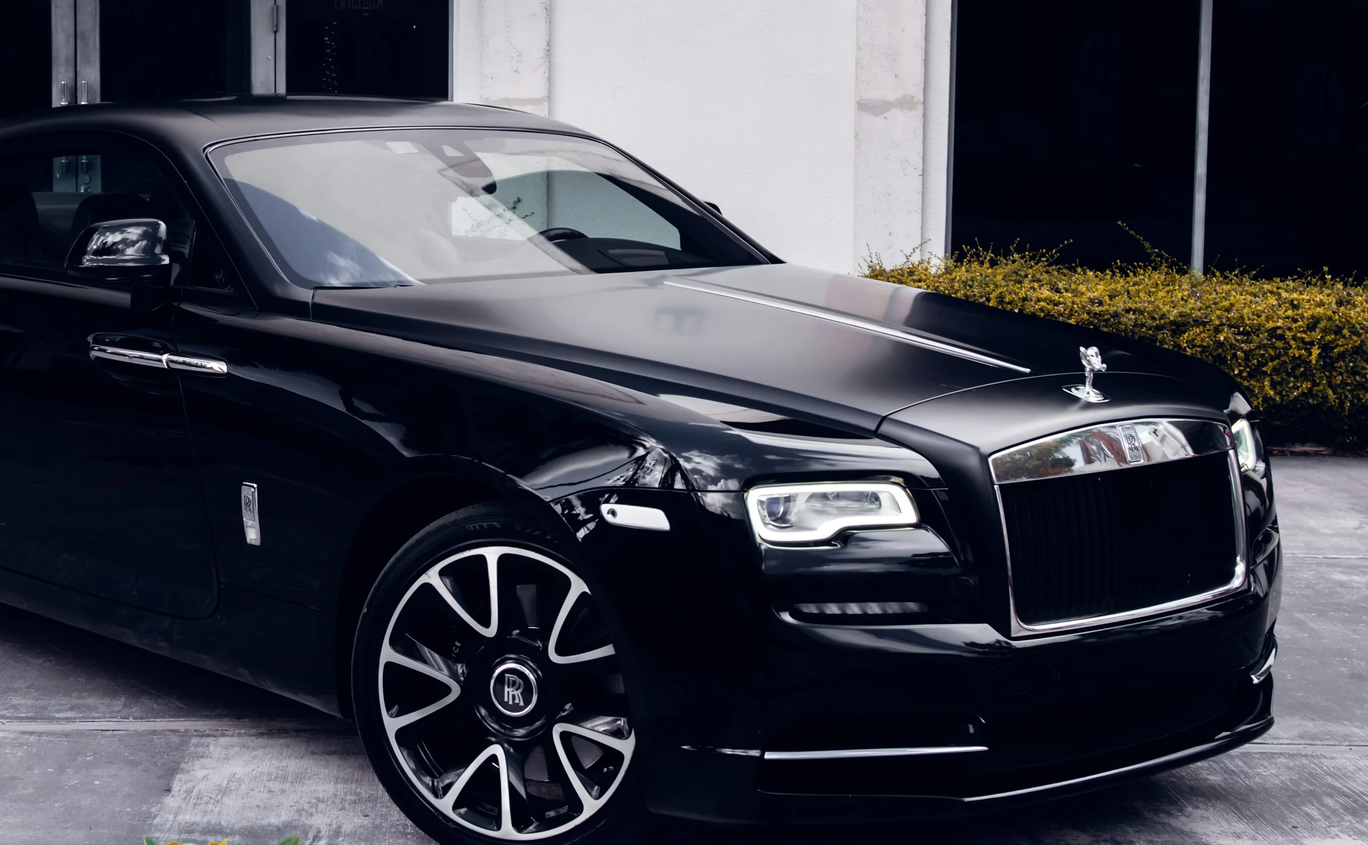 Black Rolls-Royce luxury vehicle