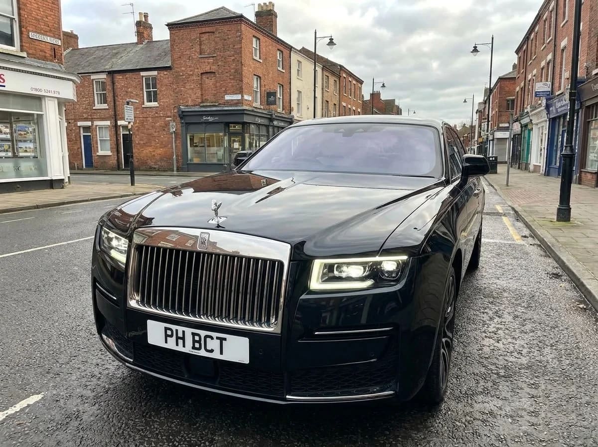 Black Rolls-Royce Ghost on a London street for corporate chauffeur roadshows